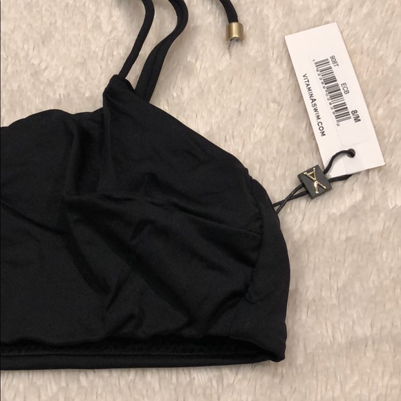 Vitamin A Bella black bralette bikini top - Picture 4 of 6